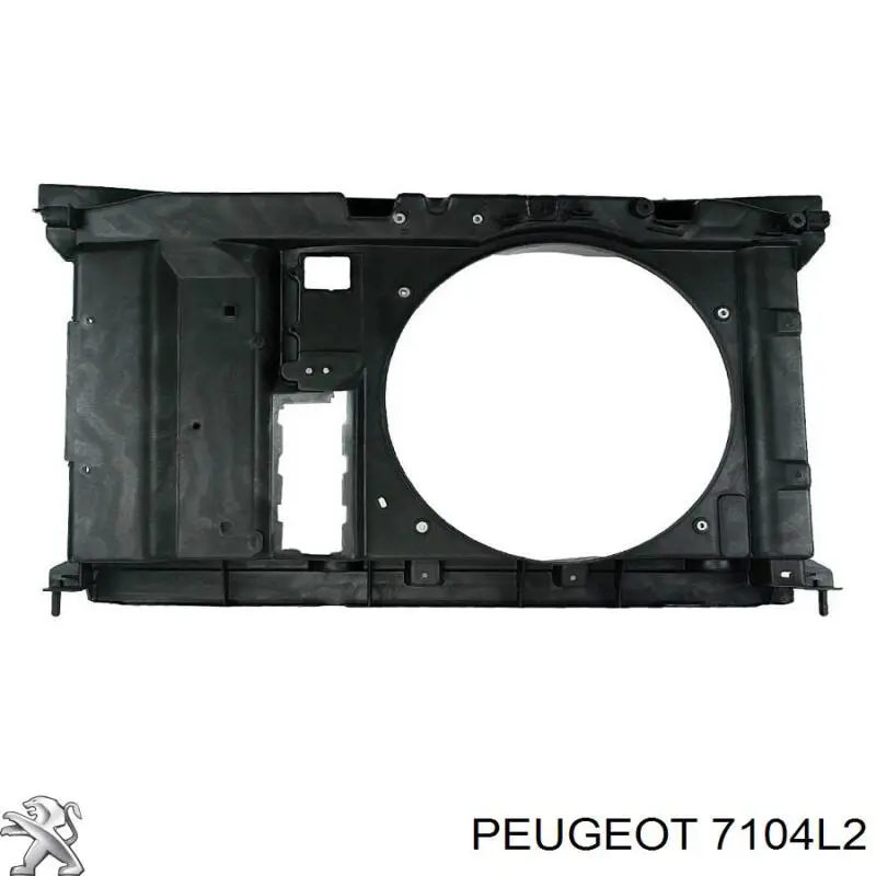 7104L2 Peugeot/Citroen difusor do radiador de esfriamento