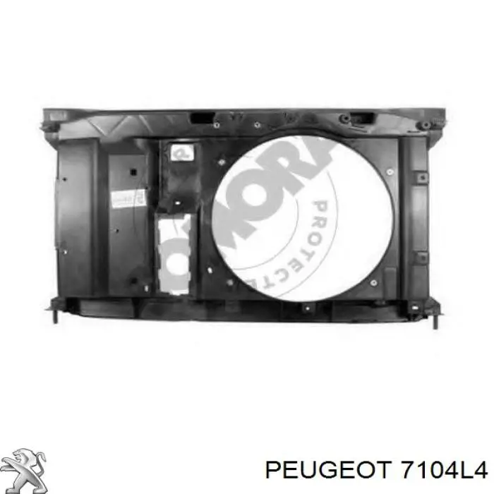 7104L4 Peugeot/Citroen Рамка крепления радиатора