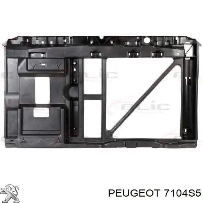 7104S5 Peugeot/Citroen suporte do radiador montado (painel de montagem de fixação das luzes)