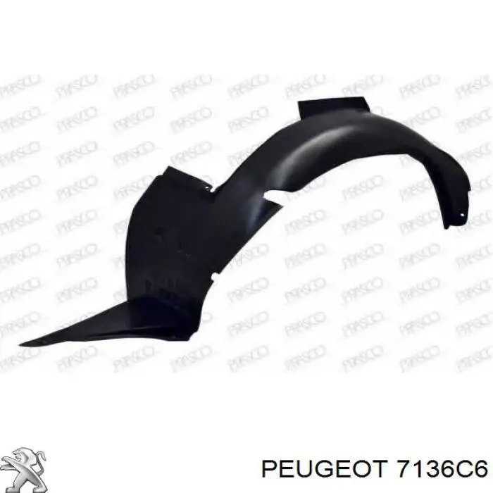 Подкрылок передний левый 7136C6 Peugeot/Citroen