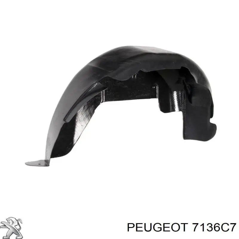 Правый подкрылок переднего крыла Peugeot/Citroen 7136C7 цена, от 12.84 USD