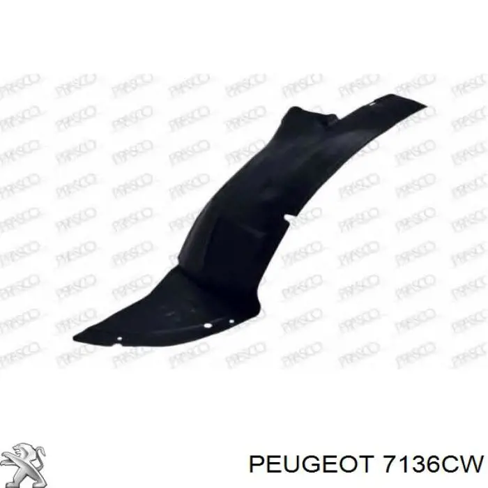 Купить 7136CW Peugeot/Citroen Подкрылок крыла переднего правый передний