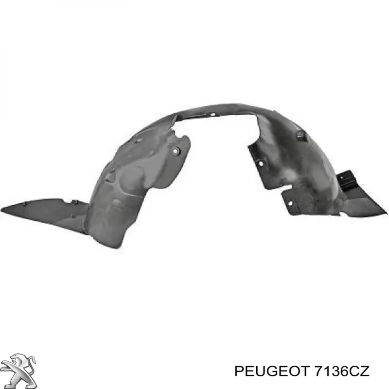Подкрылок крыла переднего левый передний Peugeot/Citroen 7136CZ цена, от 15.32 USD