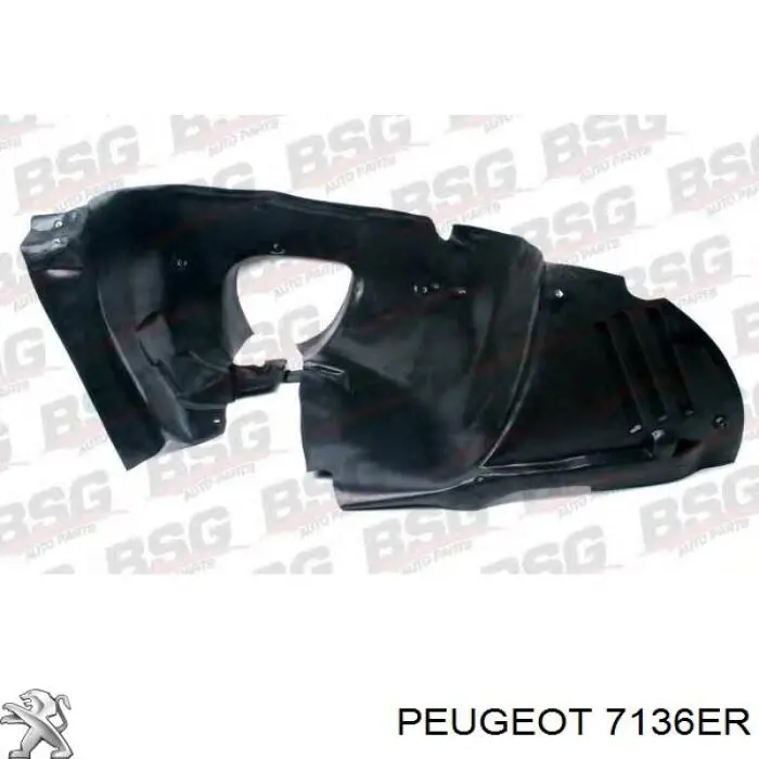 Купить 7136ER Peugeot/Citroen Подкрылок передний левый