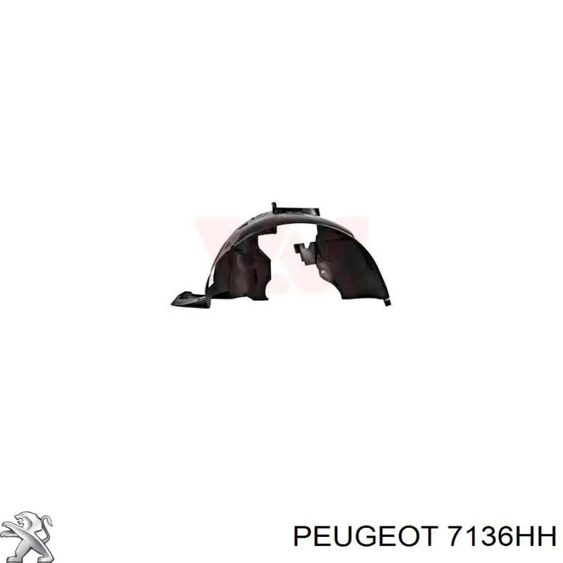 Подкрылок передний правый 7136HH Peugeot/Citroen