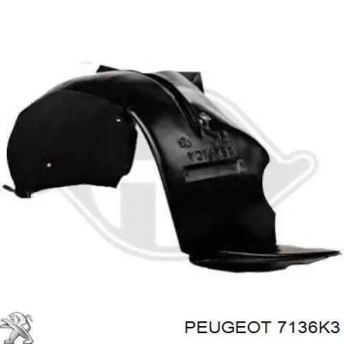 Купить 7136K3 Peugeot/Citroen Подкрылок передний левый