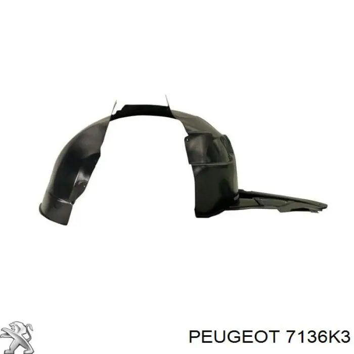Подкрылок крыла переднего левый Peugeot/Citroen 7136K3 цена, от 12.23 USD