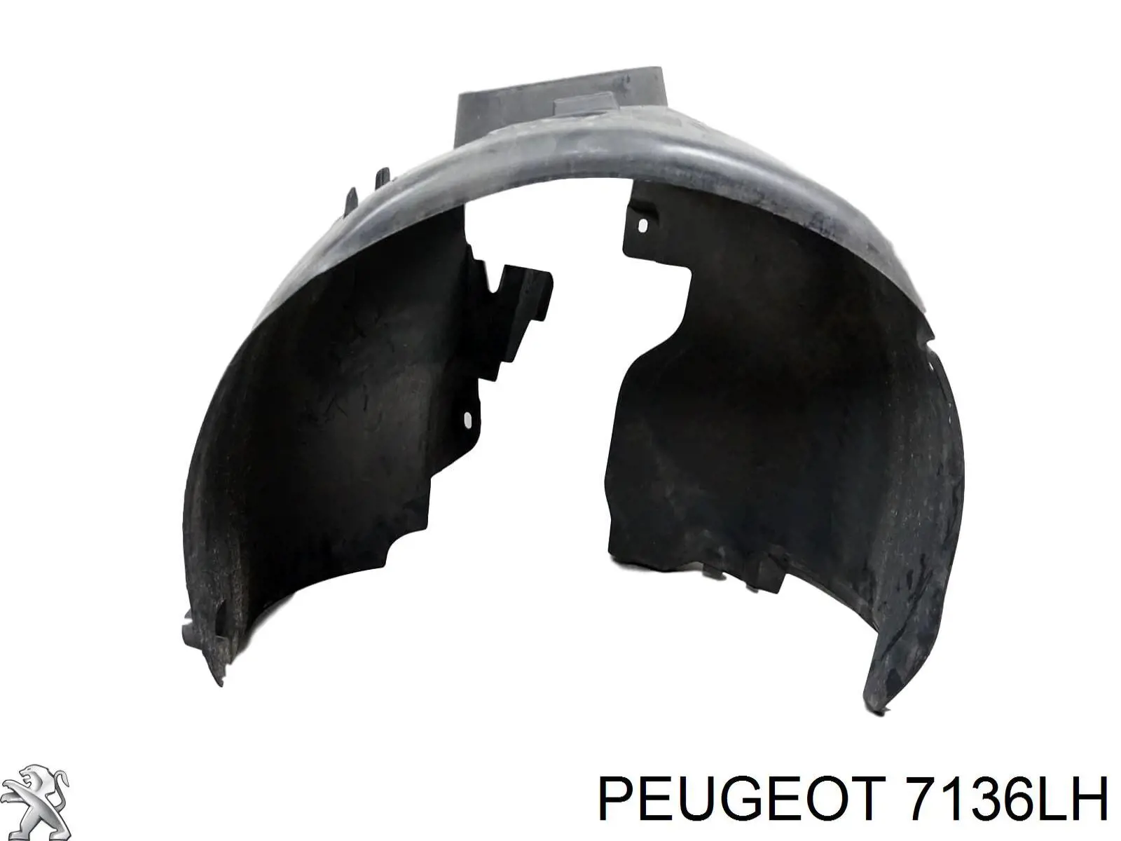 Guarda-barras direito do pára-lama dianteiro para Citroen C4 (B7)