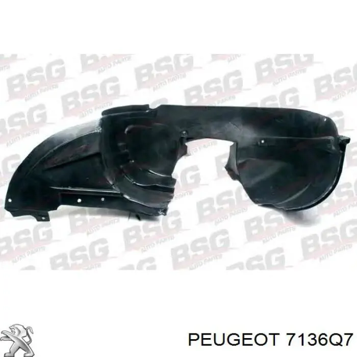 Подкрылок передний левый 7136Q7 Peugeot/Citroen