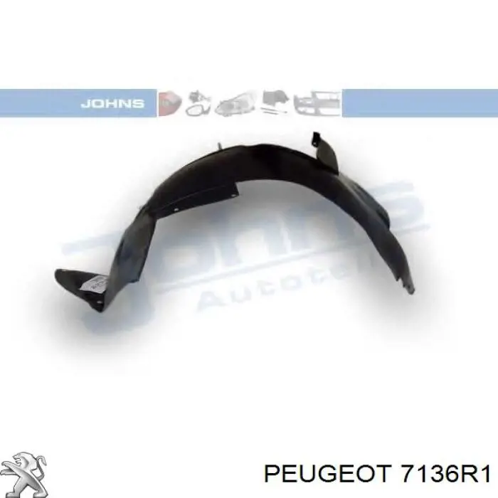 Купить 7136R1 Peugeot/Citroen Подкрылок передний левый
