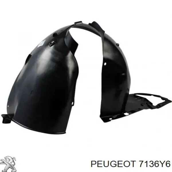 Подкрылок крыла переднего левый Peugeot/Citroen 7136Y6 цена, от 51.73 USD