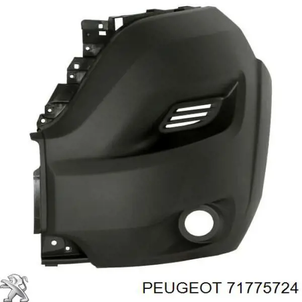 71775724 Peugeot/Citroen pára-choque dianteiro, parte esquerda