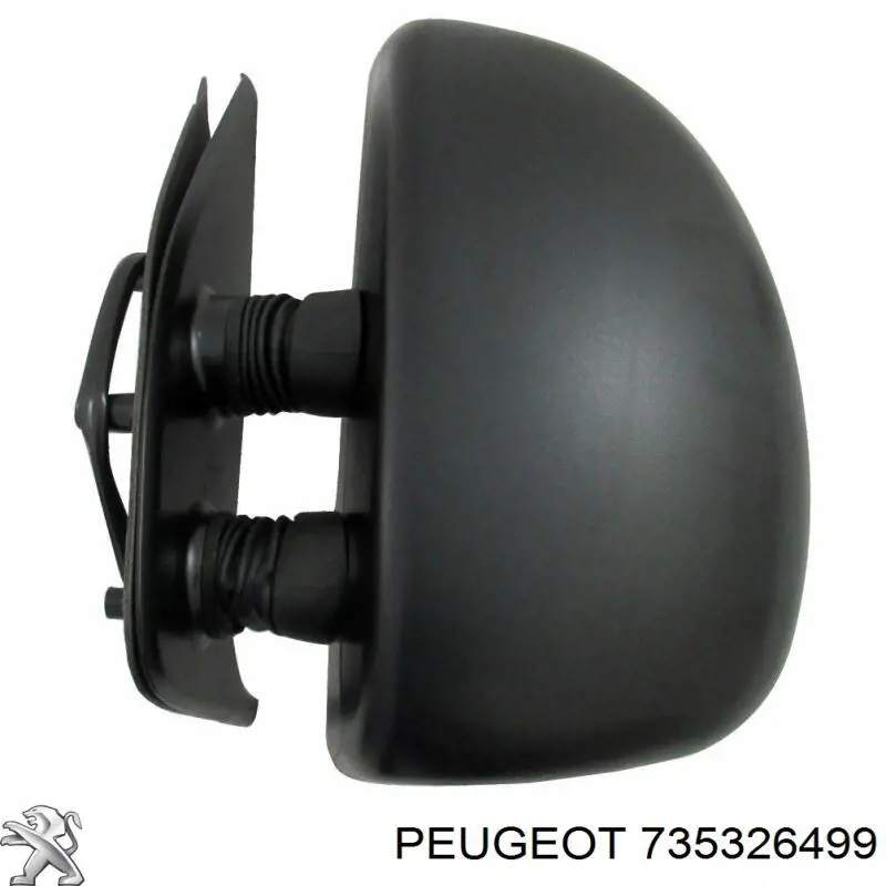 Левое боковое зеркало 735326499 Peugeot/Citroen