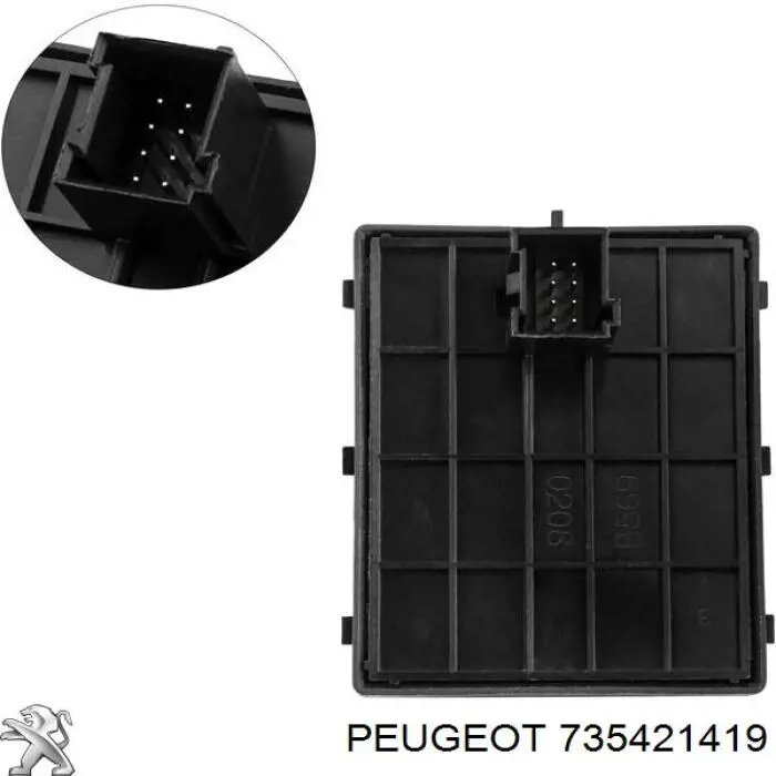 Купить 735421419 Fiat/Alfa/Lancia Кнопки переднего левого стеклоподъёмника