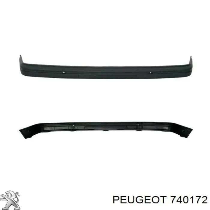 740172 Peugeot/Citroen передний бампер