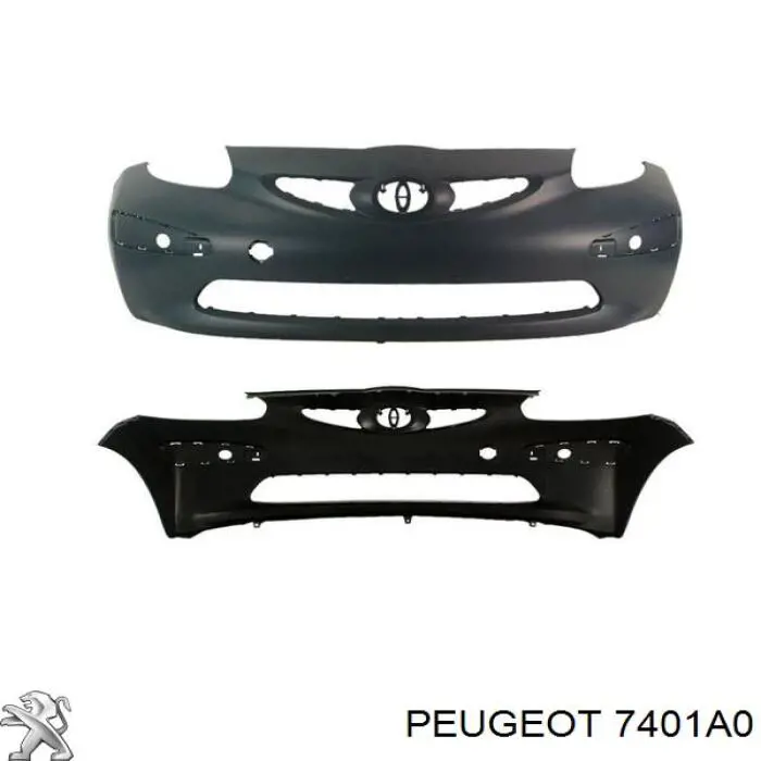 Бампер на авто Peugeot/Citroen 7401A0 цена, от 155.35 USD