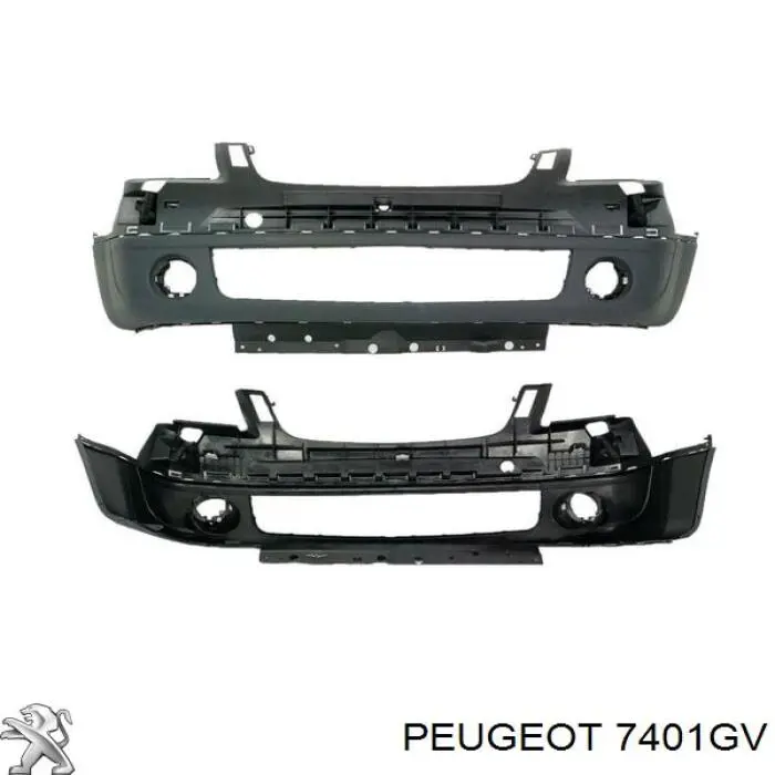 Передний бампер 7401GV Peugeot/Citroen