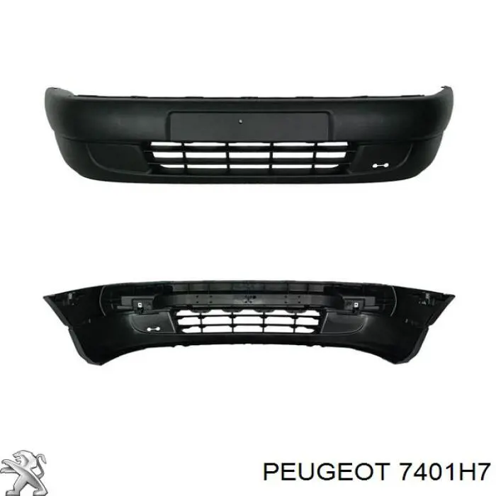 7401H7 Peugeot/Citroen передний бампер