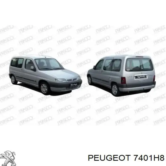 Бампер на авто Peugeot/Citroen 7401H8 цена, от 145.84 USD