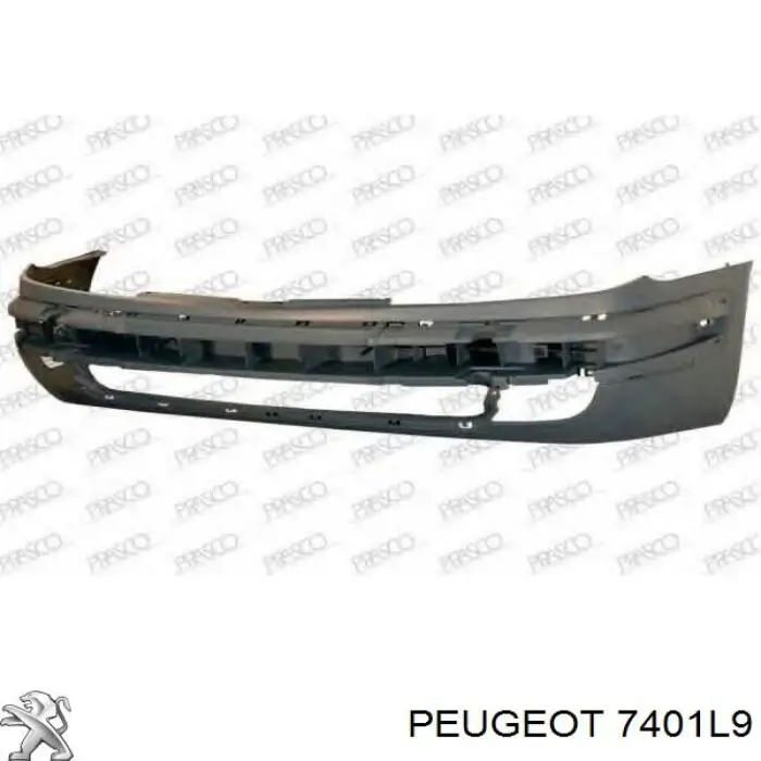 7401L9 Peugeot/Citroen передний бампер