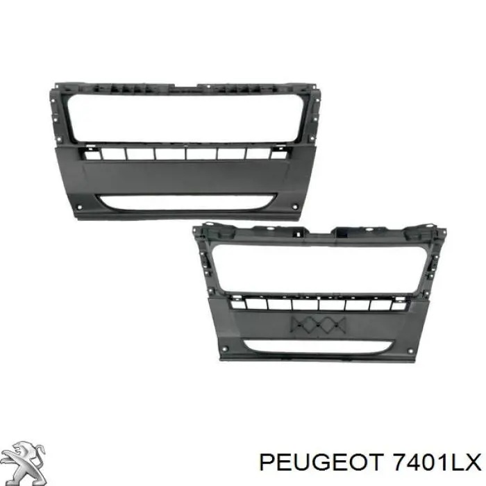 7401LX Peugeot/Citroen pára-choque dianteiro
