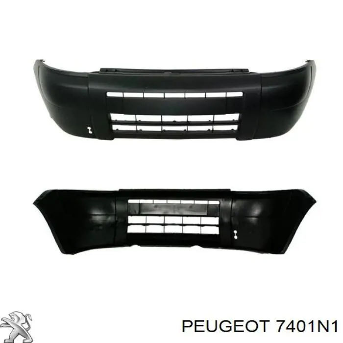 Передний бампер 7401GP Peugeot/Citroen