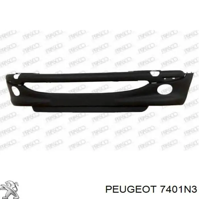 7401N3 Peugeot/Citroen Бампер передний в сборе