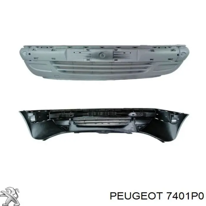 7401P0 Peugeot/Citroen передний бампер