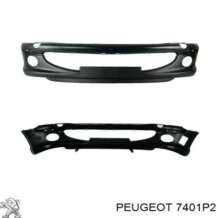 Купить 7401P2 Peugeot/Citroen Буфер (бампер) передний