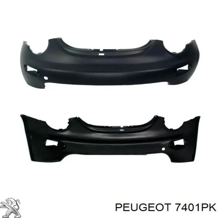 Бампер передний Peugeot/Citroen 7401PK