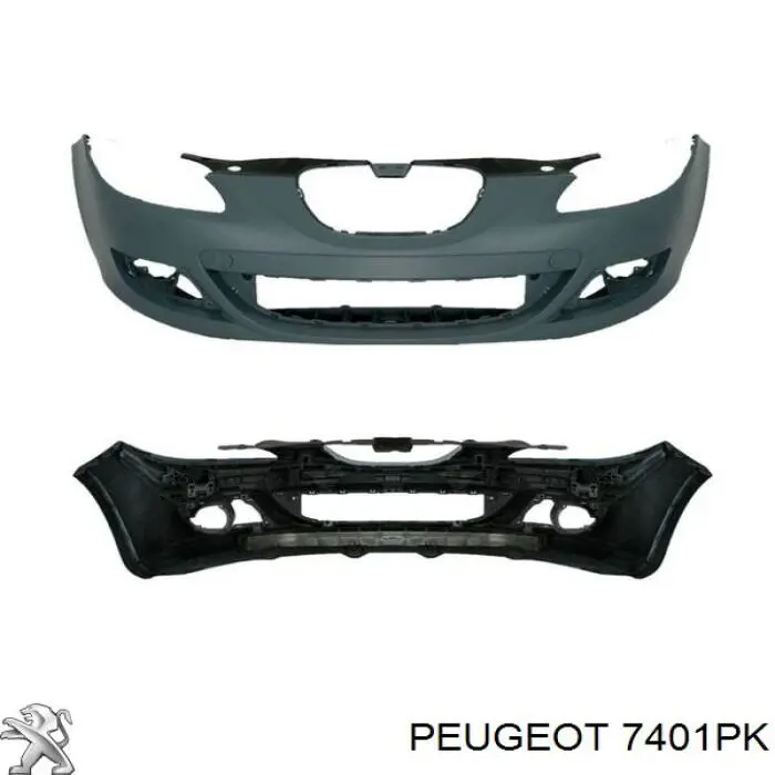 Купить 7401PK Peugeot/Citroen Буфер (бампер) передний