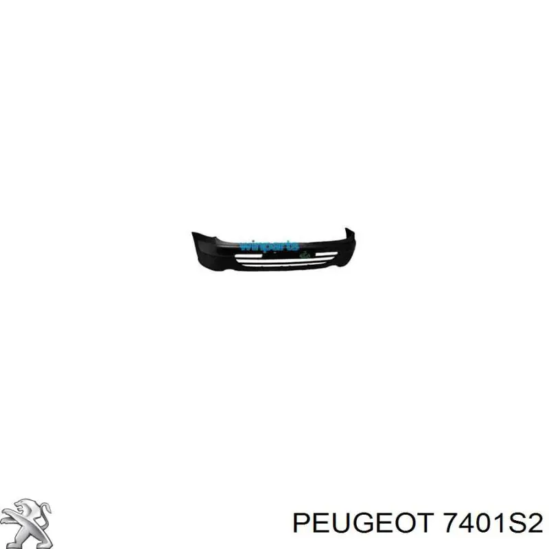 Передний бампер 00007401S0 Peugeot/Citroen