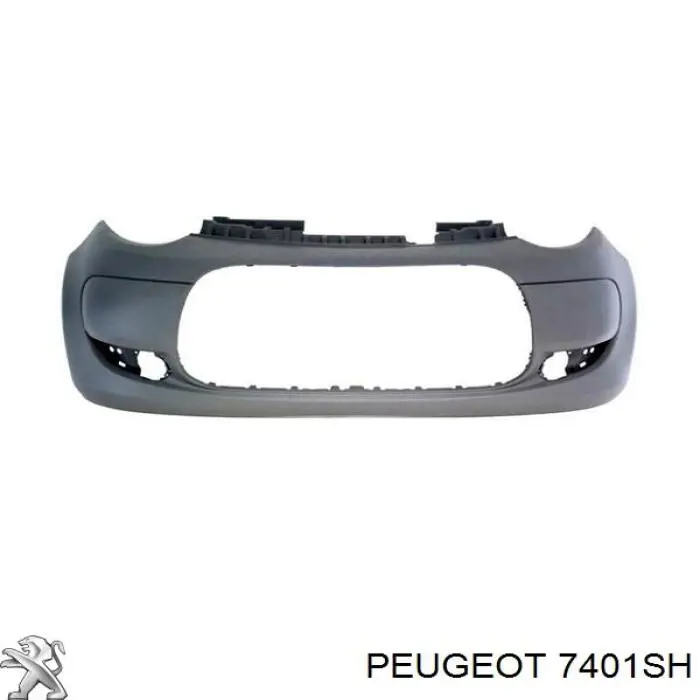 7401SH Peugeot/Citroen Бампер передний в сборе