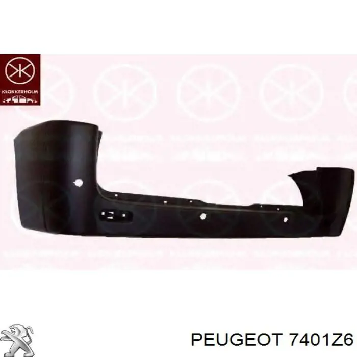 7401Z6 Peugeot/Citroen Бампер передний в сборе