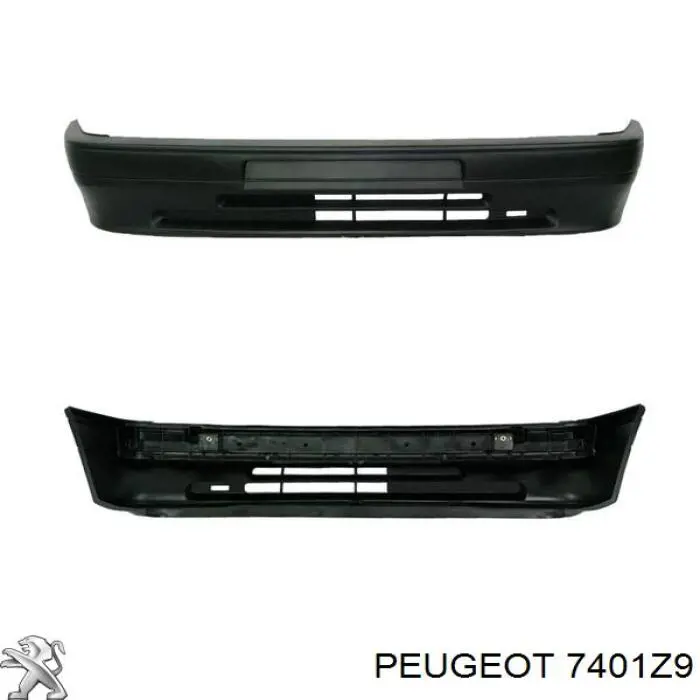 Купить 7401Z9 Peugeot/Citroen Буфер (бампер) передний