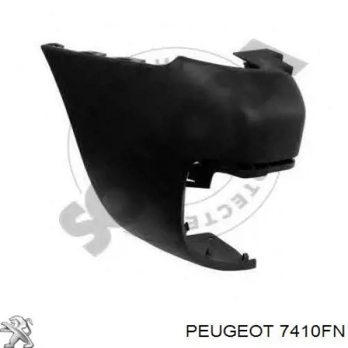 7410FN Peugeot/Citroen бампер задний, левая часть