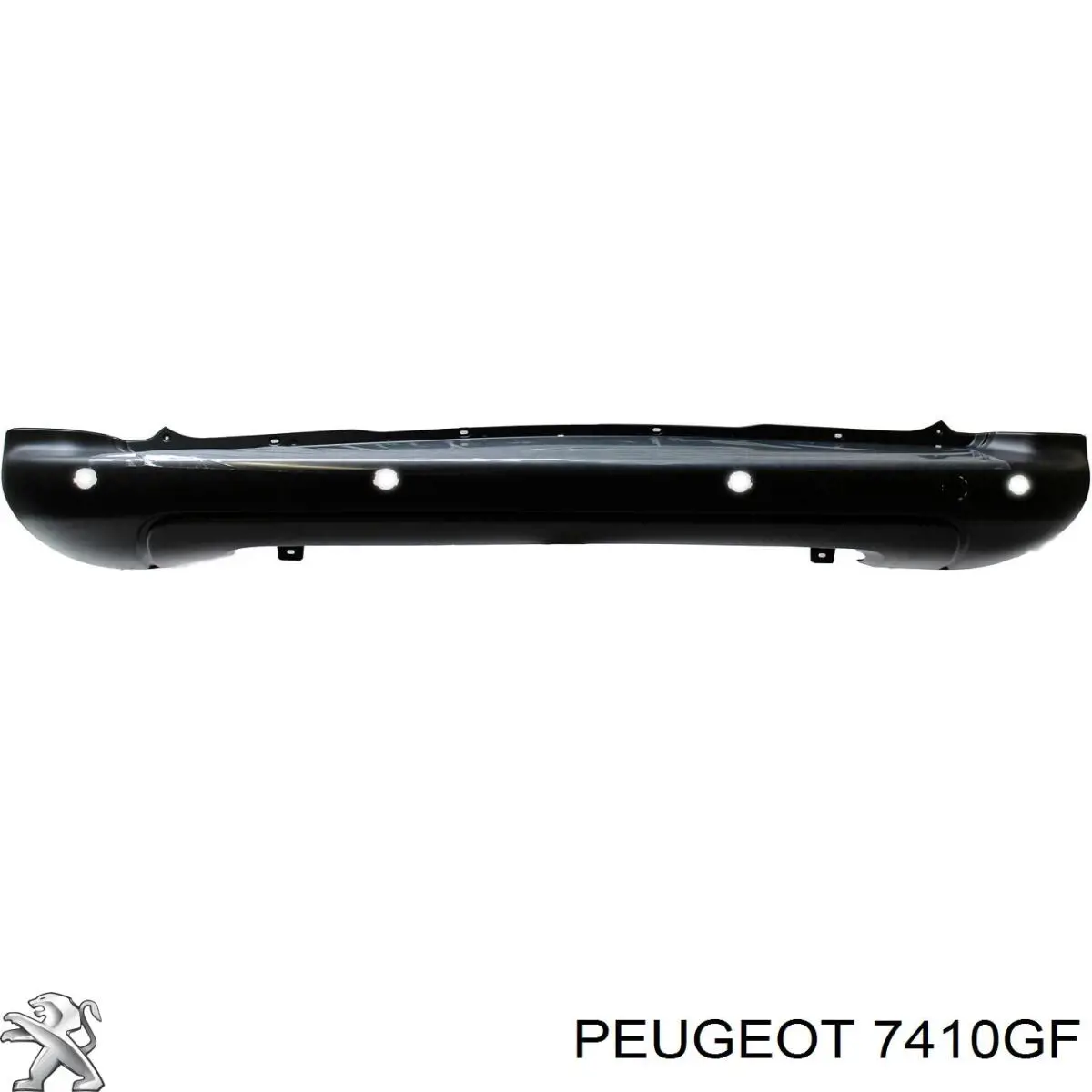 7410GF Peugeot/Citroen pára-choque traseiro, parte central