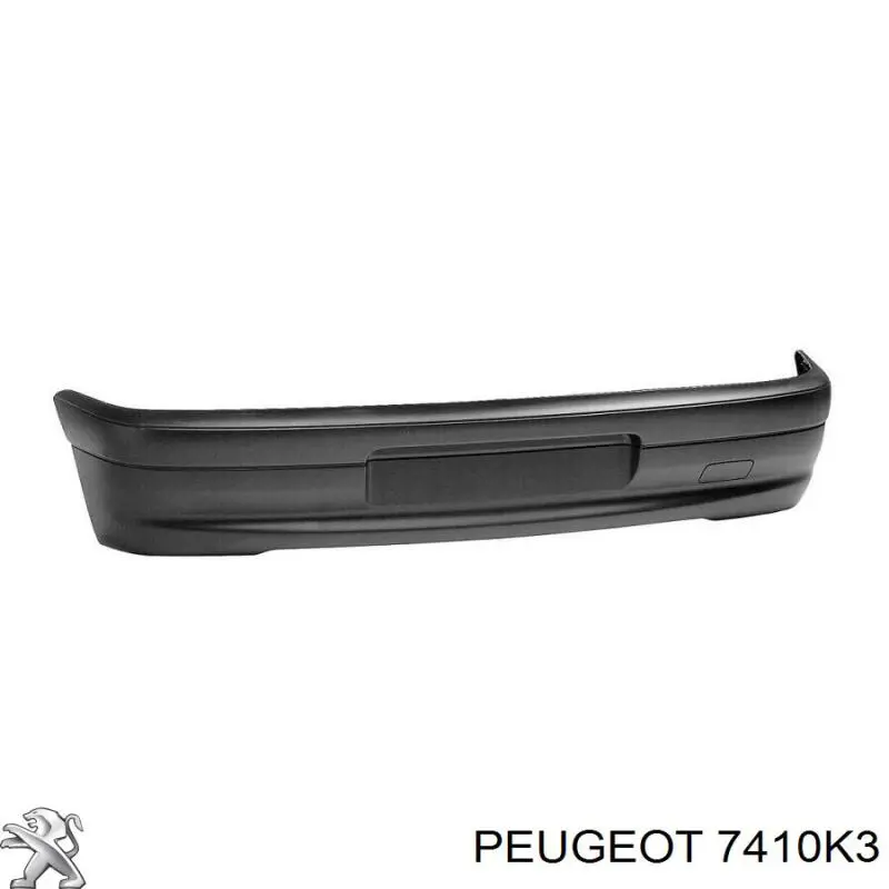 7410K3 Peugeot/Citroen pára-choque traseiro