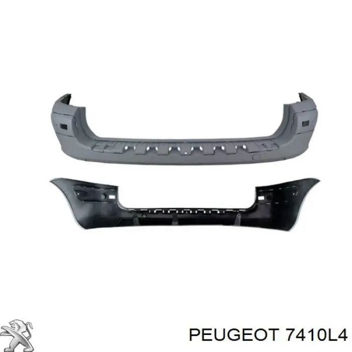 7410L4 Peugeot/Citroen бампер задний