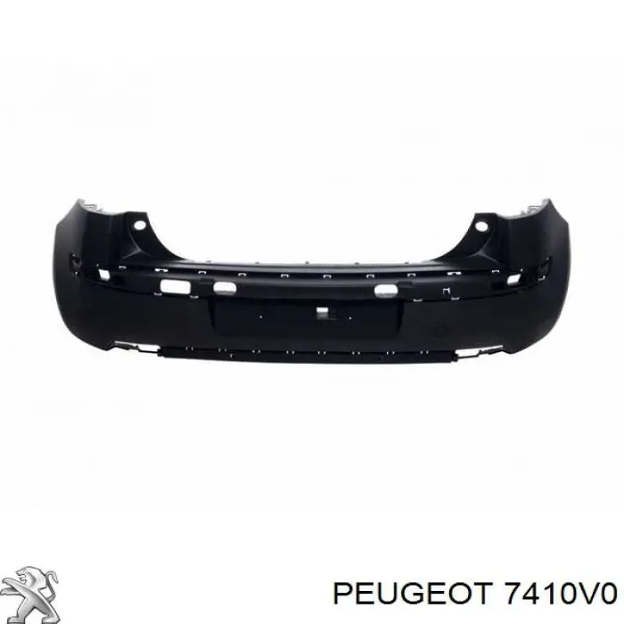 Задний бампер 7410V0 Peugeot/Citroen