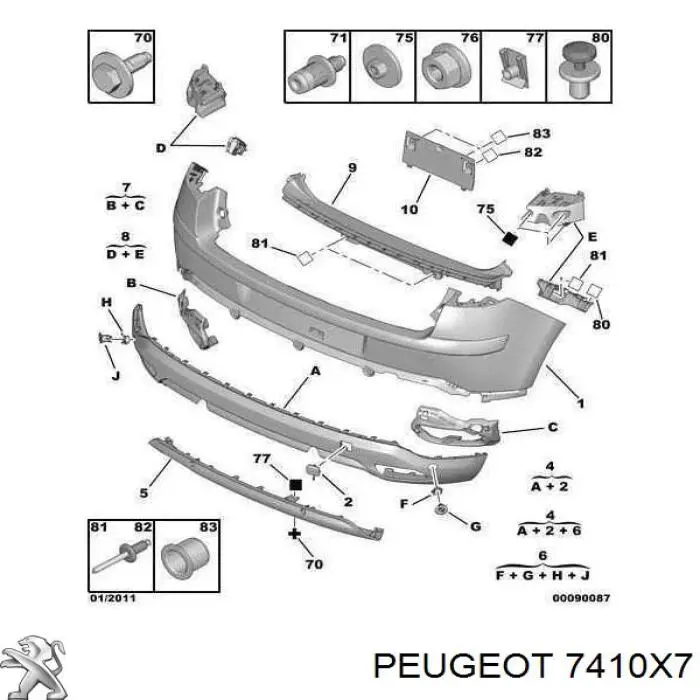  7410X7 Peugeot/Citroen