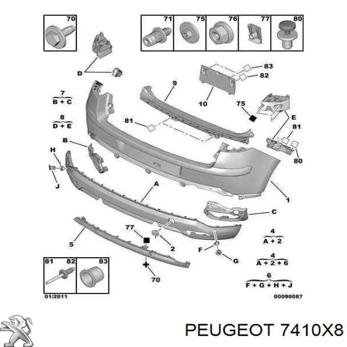 7410X8 Peugeot/Citroen 