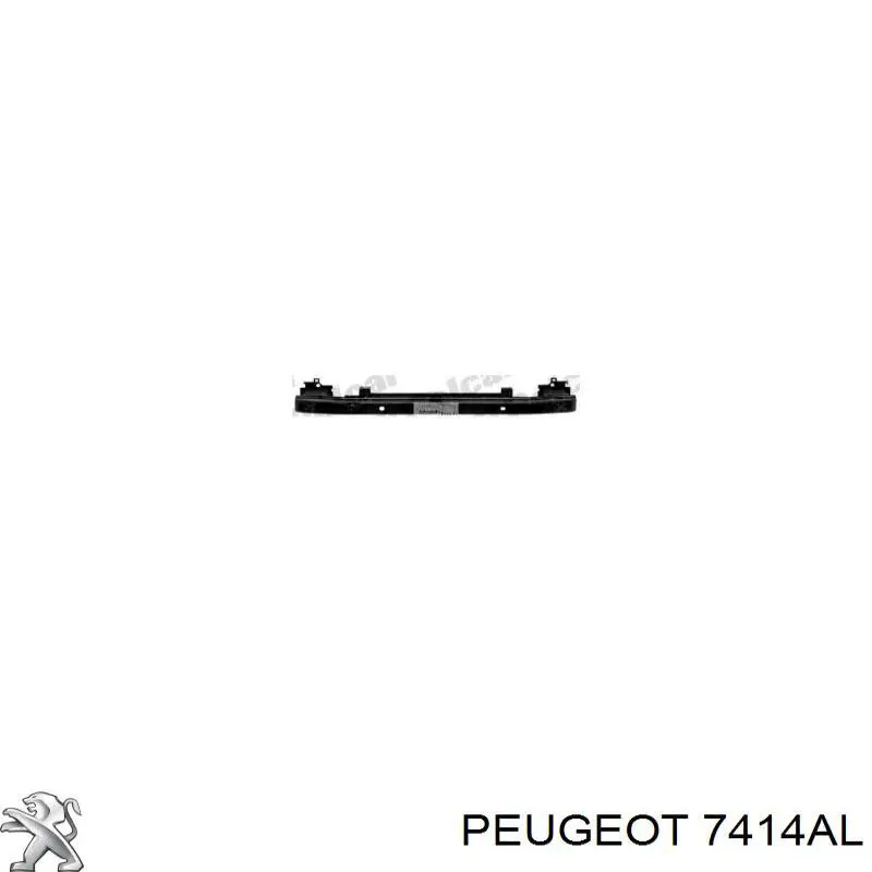 Refuerzo parachoque delantero 7414AL Peugeot/Citroen