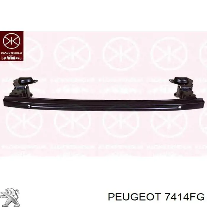 Reforçador do pára-choque dianteiro 7414FG Peugeot/Citroen