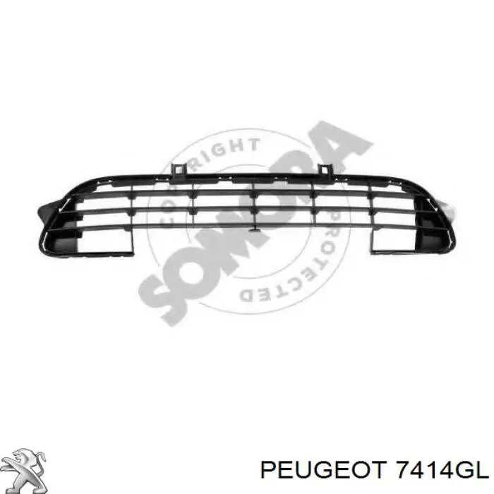 Купить 7414GL Peugeot/Citroen Решетка бампера переднего верхняя