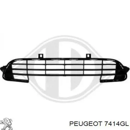 Решетка бампера переднего верхняя Peugeot/Citroen 7414GL цена, от 50.49 USD
