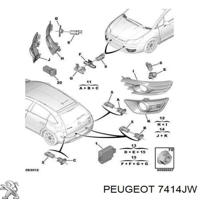 7414JW Peugeot/Citroen 
