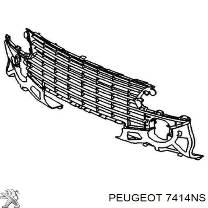 Решетка бампера переднего 571127 Polcar