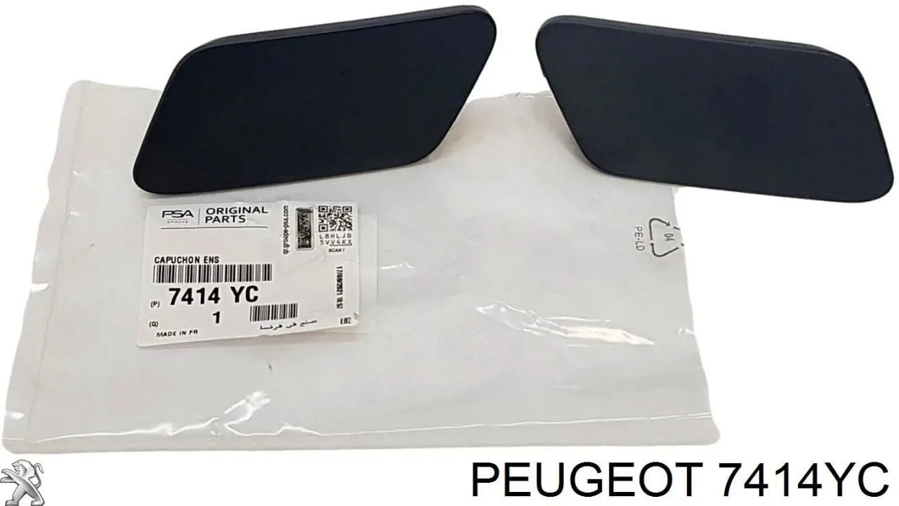 7414YC Peugeot/Citroen placa sobreposta do injetor de fluido para lavador da luz dianteira