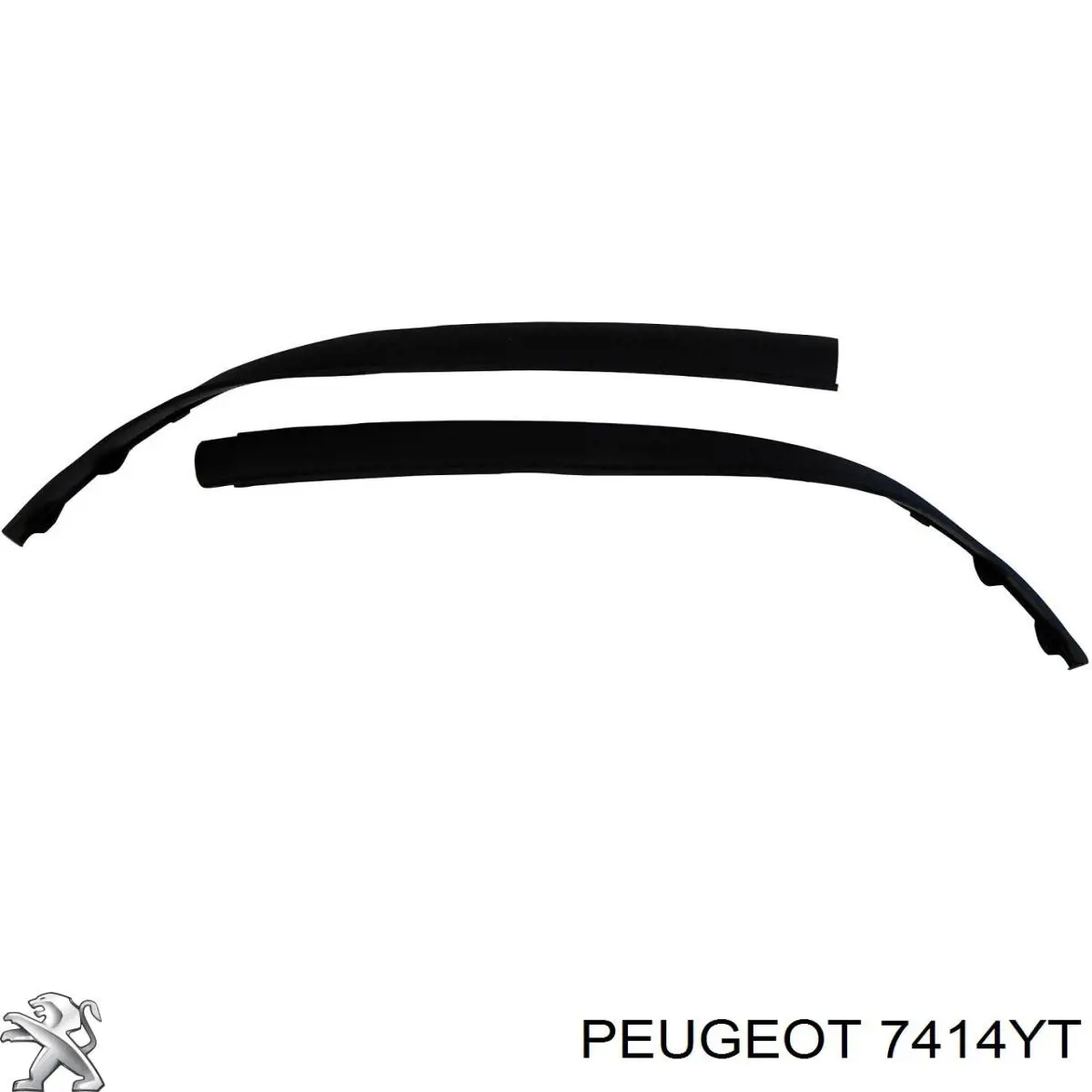 Alerón parachoques delantero 7414YT Peugeot/Citroen